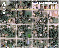 Google Satellite Map of Mammoth Spring Campus