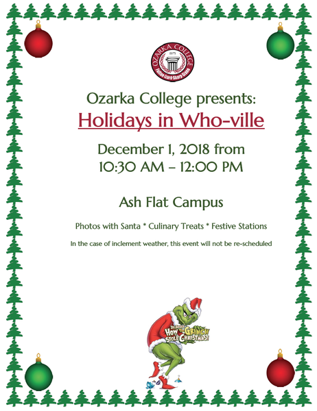 Santa is Coming to Ozarka College - Ash Flat