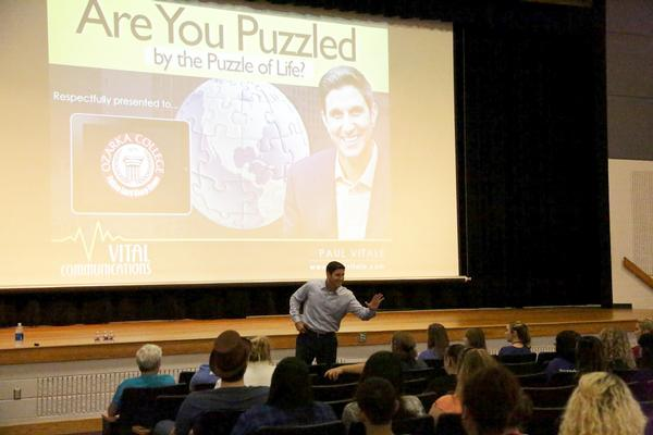 Paul Vitale presented at Welcome Back Event