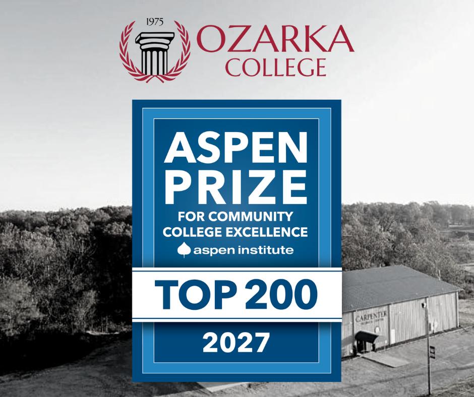 Ozarka College Selected as Aspen Prize Eligible Institution